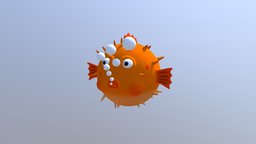 Cartoon Blowfish