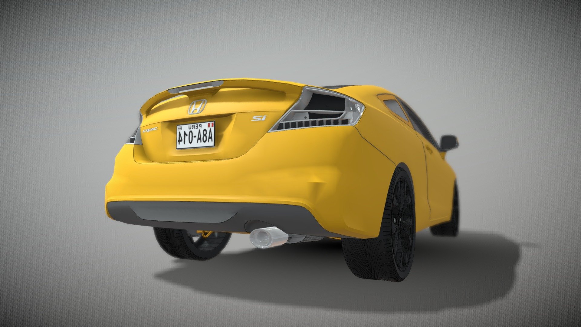 2012 Honda Civic Si 3d model