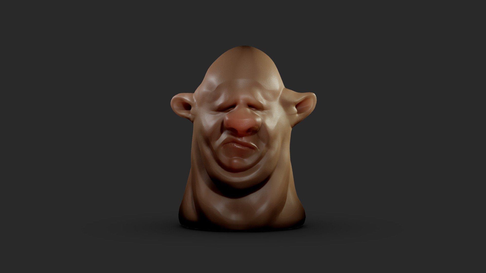 Character head (Realistic style) 3d model