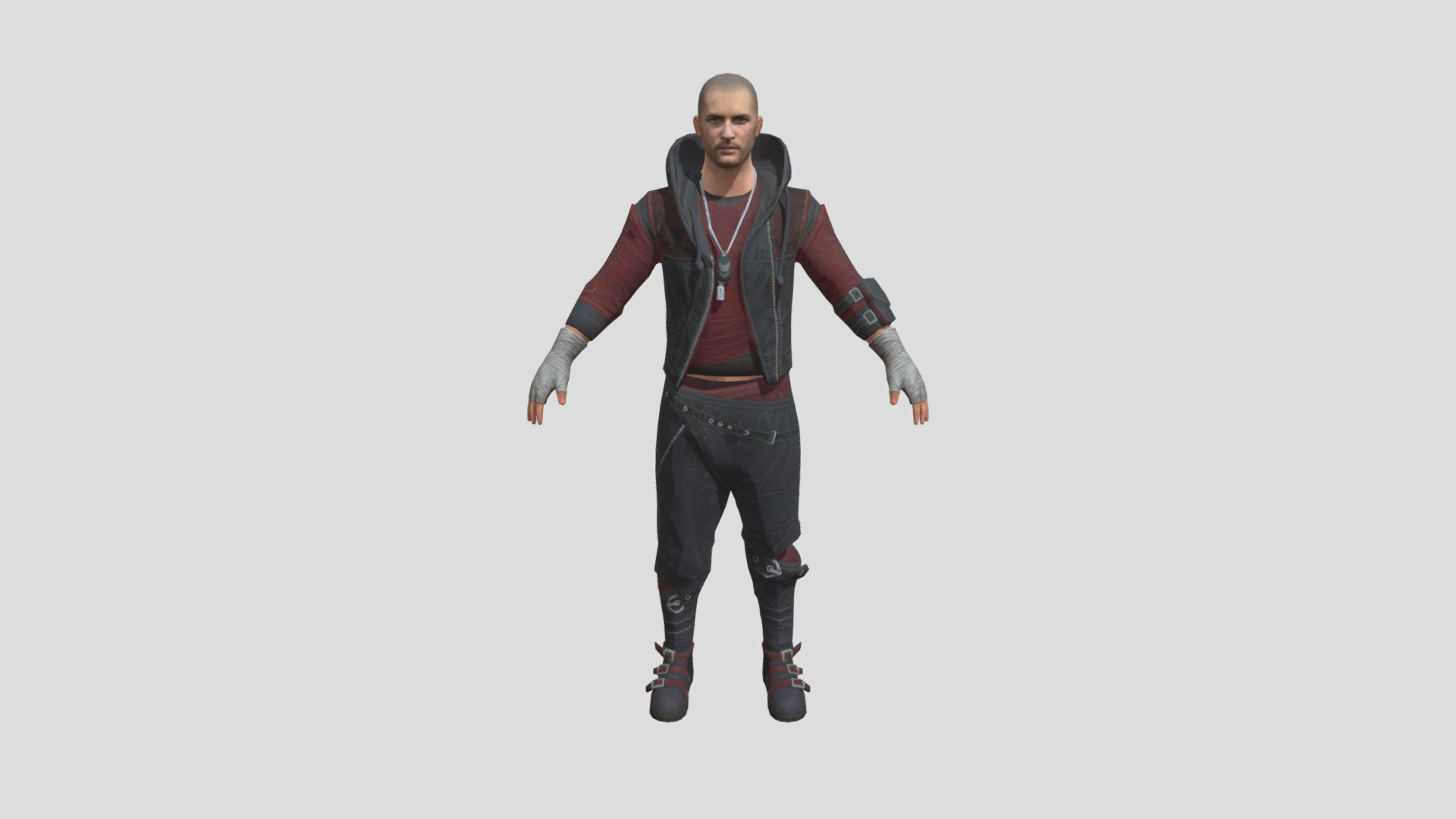 PUBG Dystopian Survivor Set 3d model