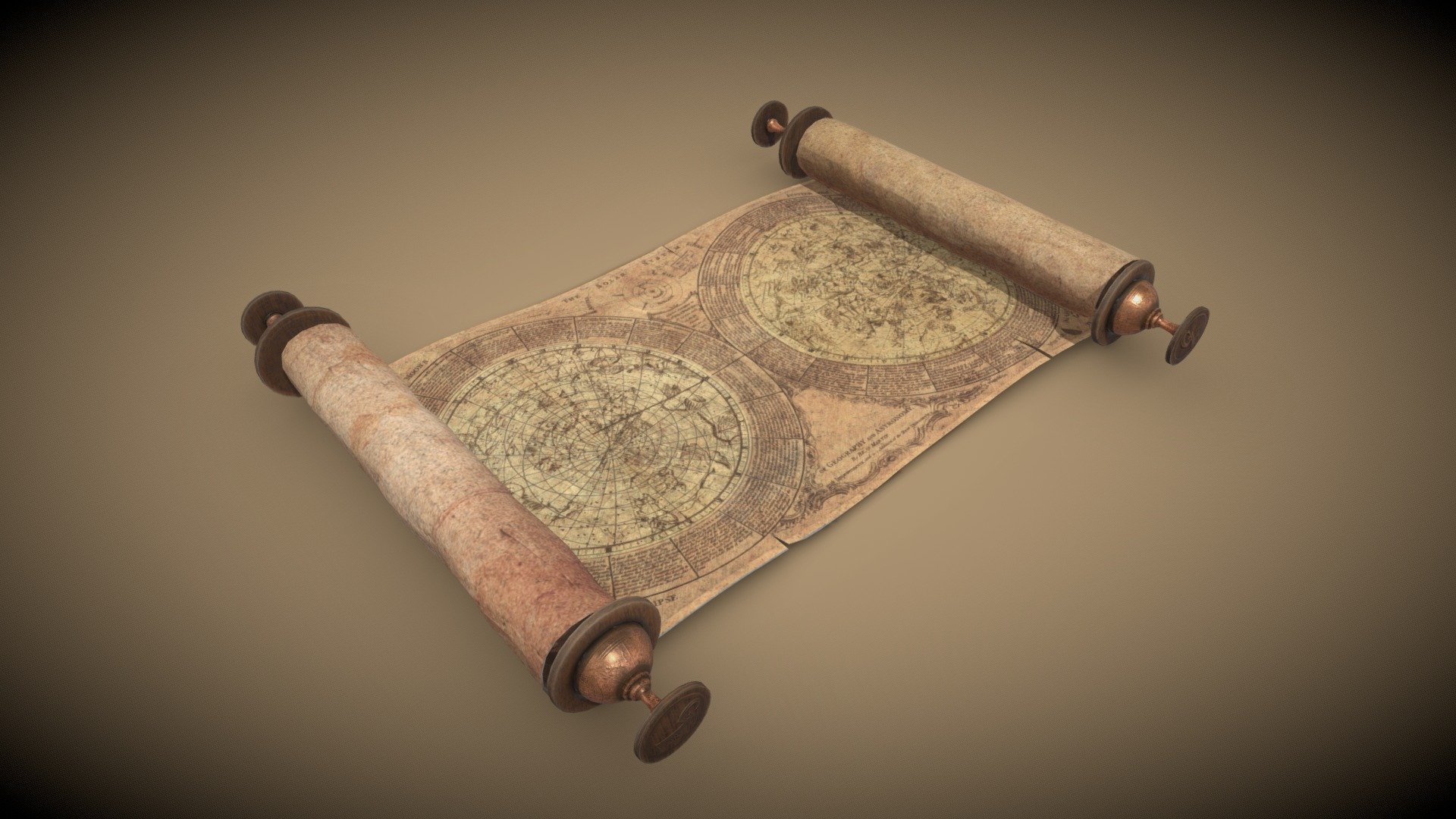 Astronomic Map 3d model