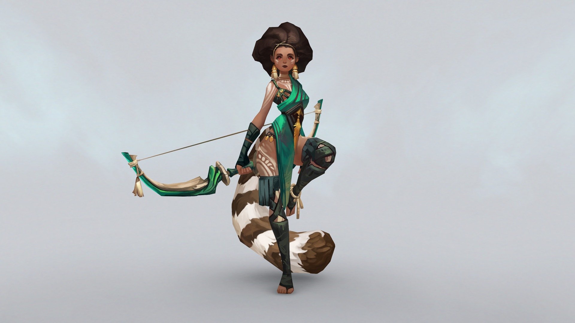 Ringtail Gurl 3d model