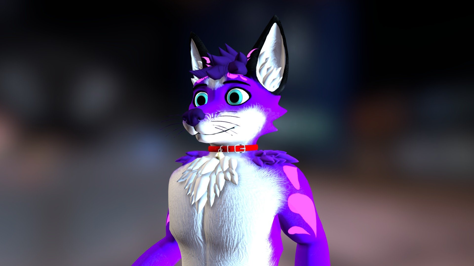 Furry Fox 3d model