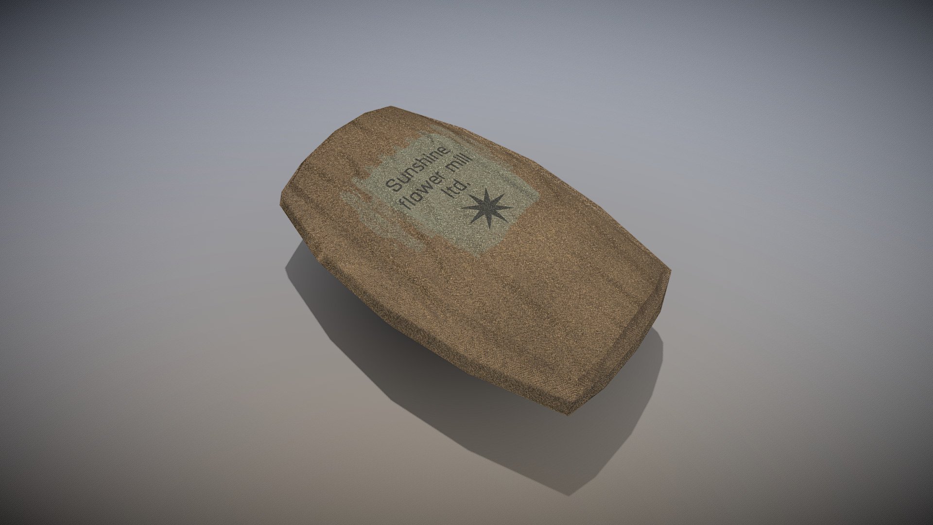 Sack Of Flour (Updated once) 3d model