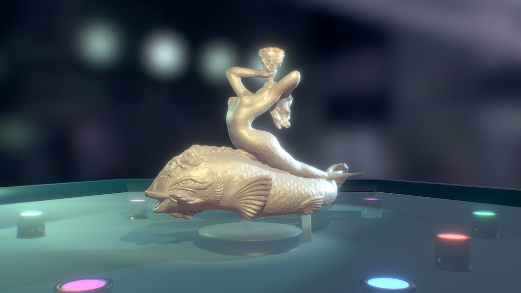 Mermaid Fountain 3d model