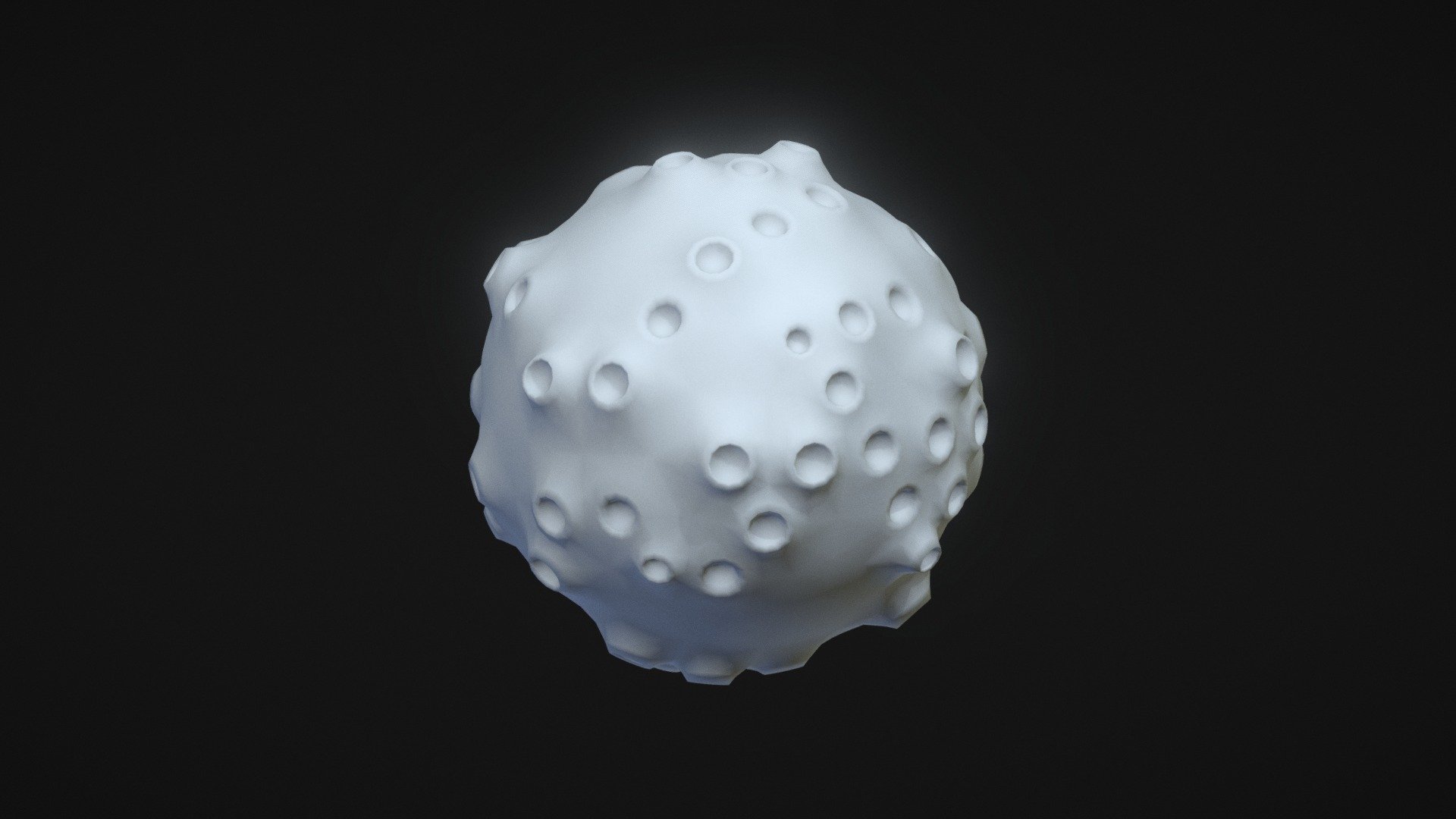 🌕 Moon  Meteor Cartoon 3d model