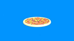 Cartoon pizza