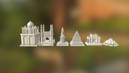 Monuments Of India Chess Set