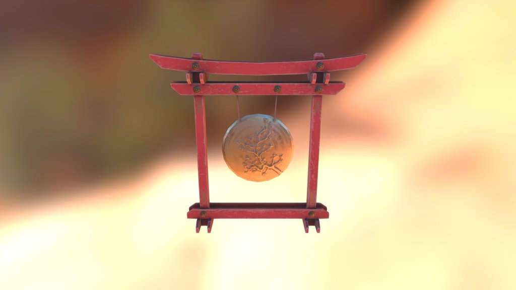 Asian gong 3d model