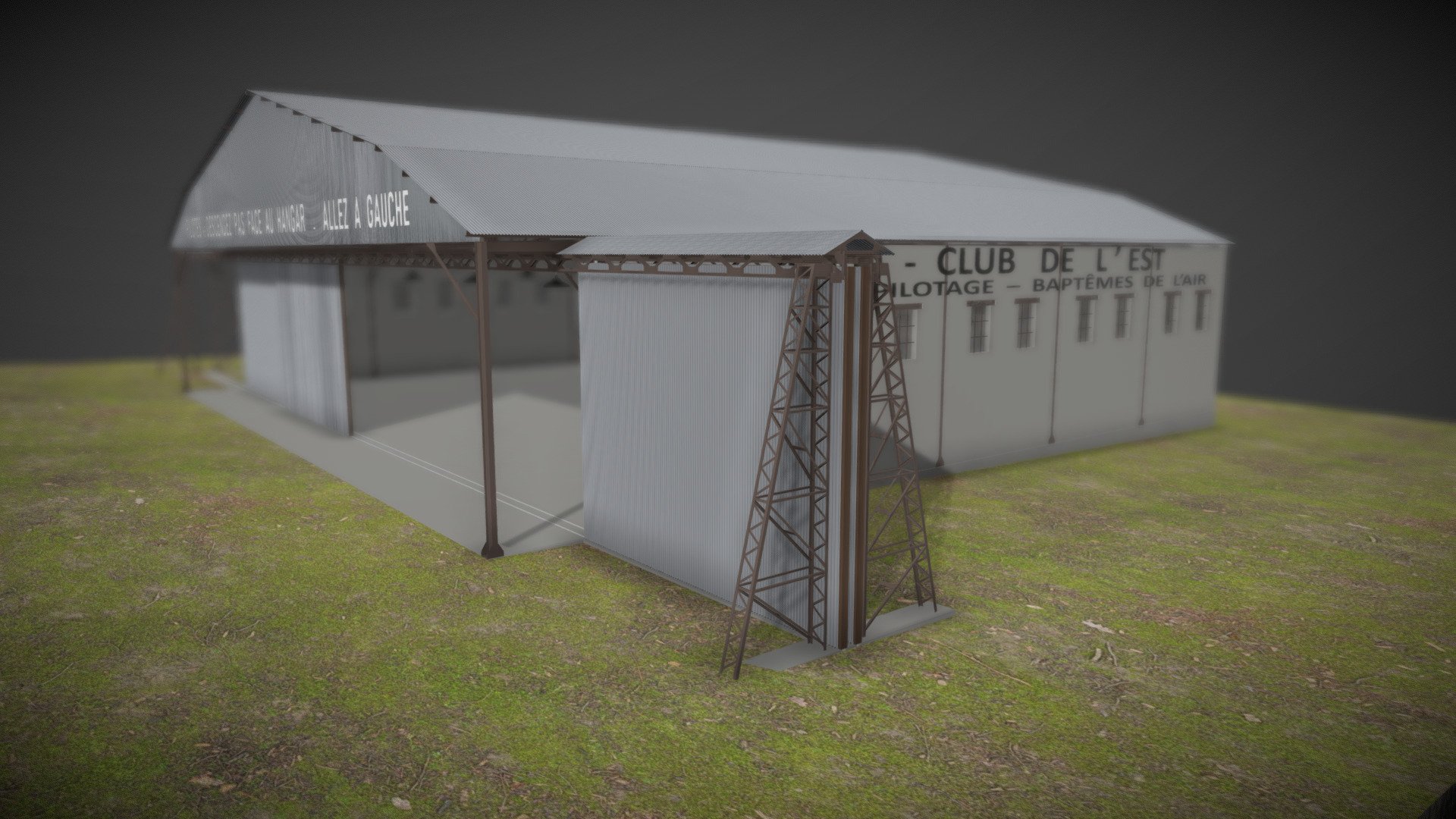 Hangar de Nancy Malzeville en 1937 (LFEZ) 3d model