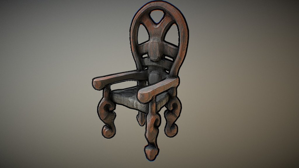 Chair Old 3d model