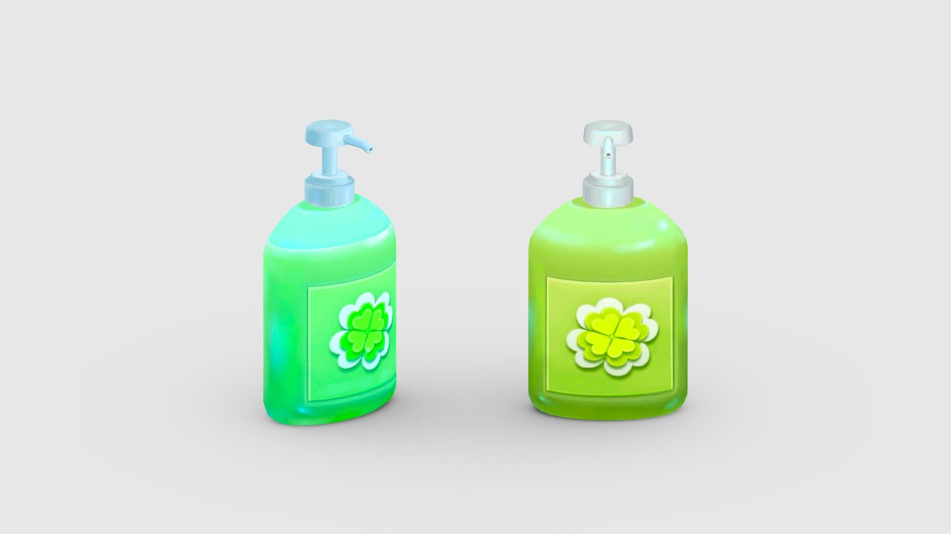 Cartoon hand sanitizer 3d model