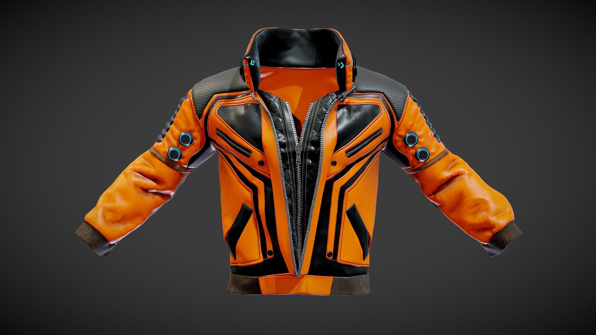 cyberpunk jacket 3d model