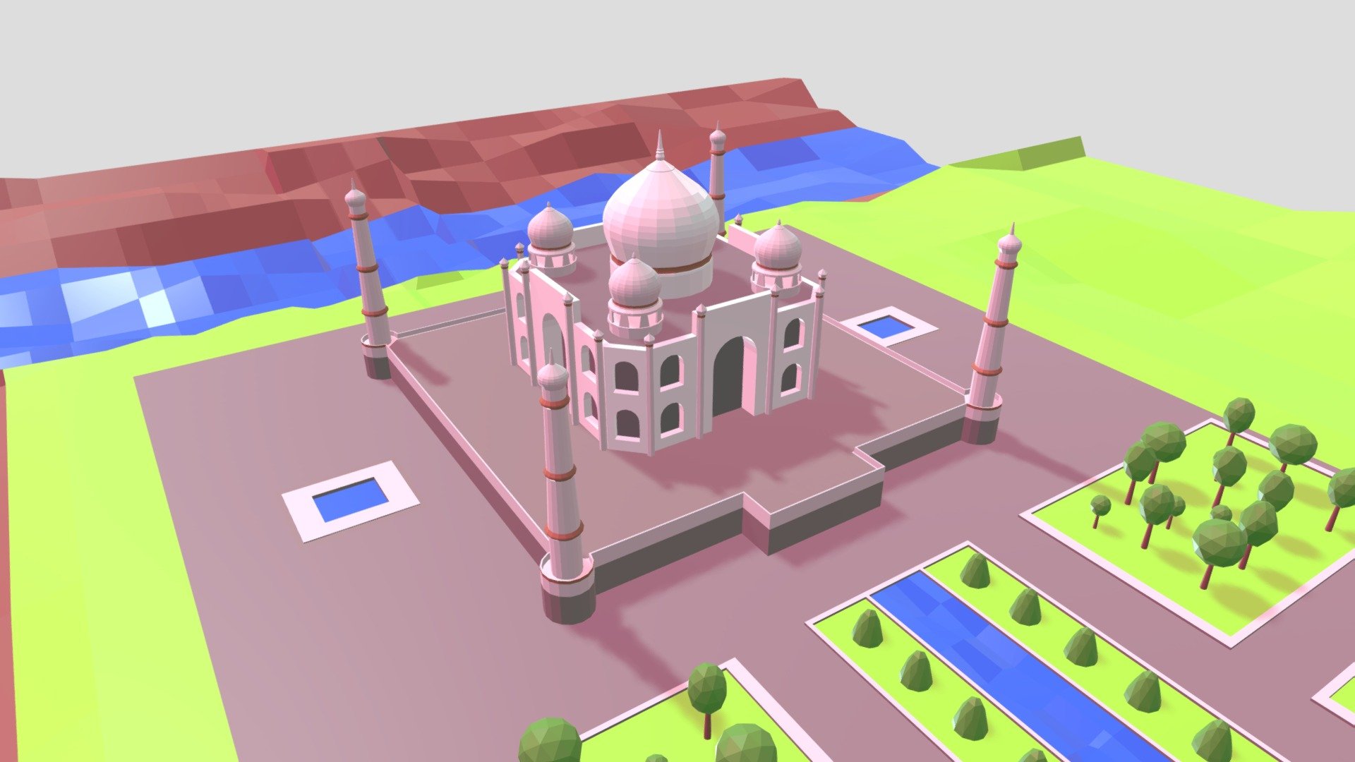 Taj Mahal 3d model