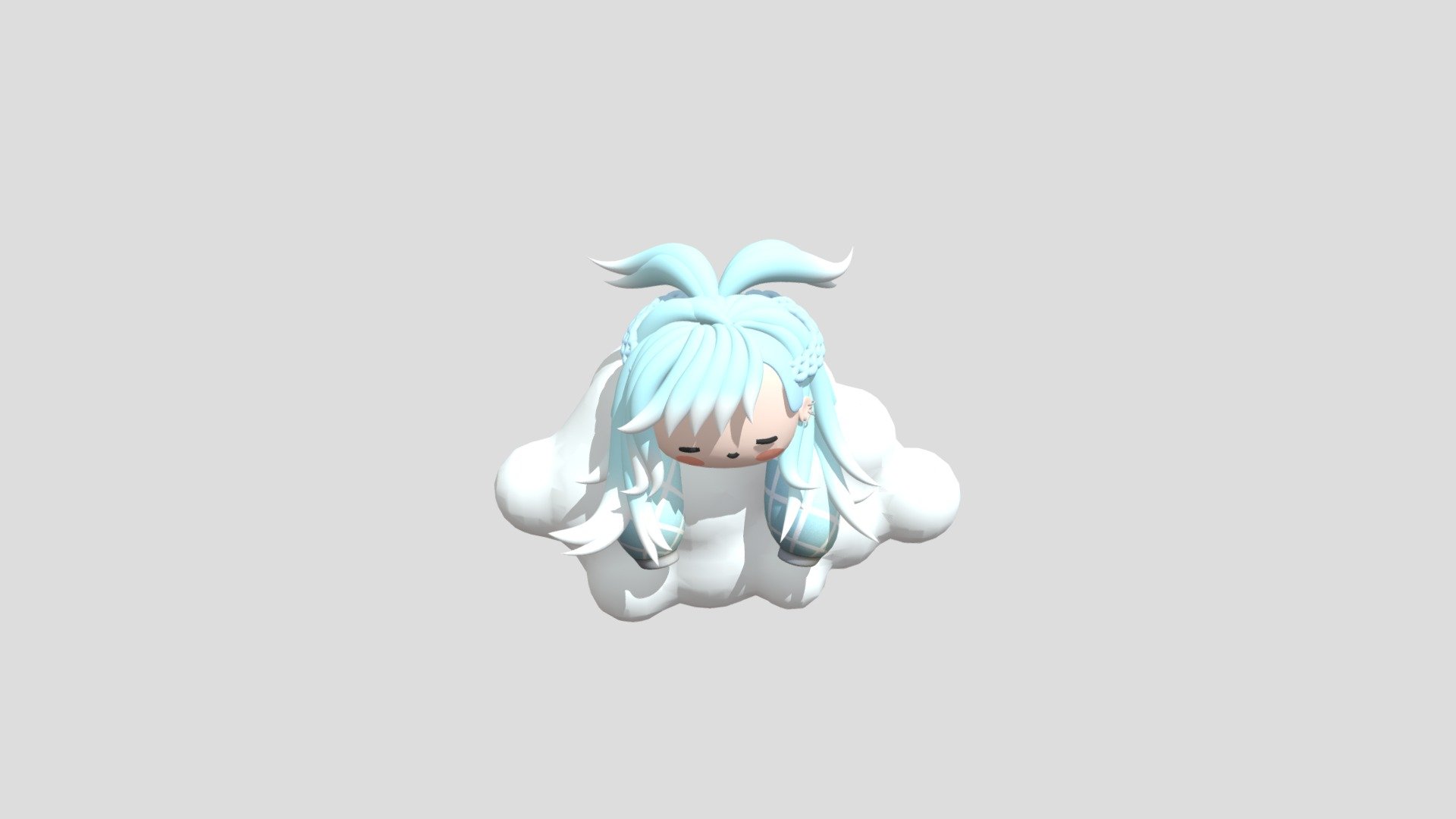 Kobo Kanaeru Sleep Over The Cloud 3d model