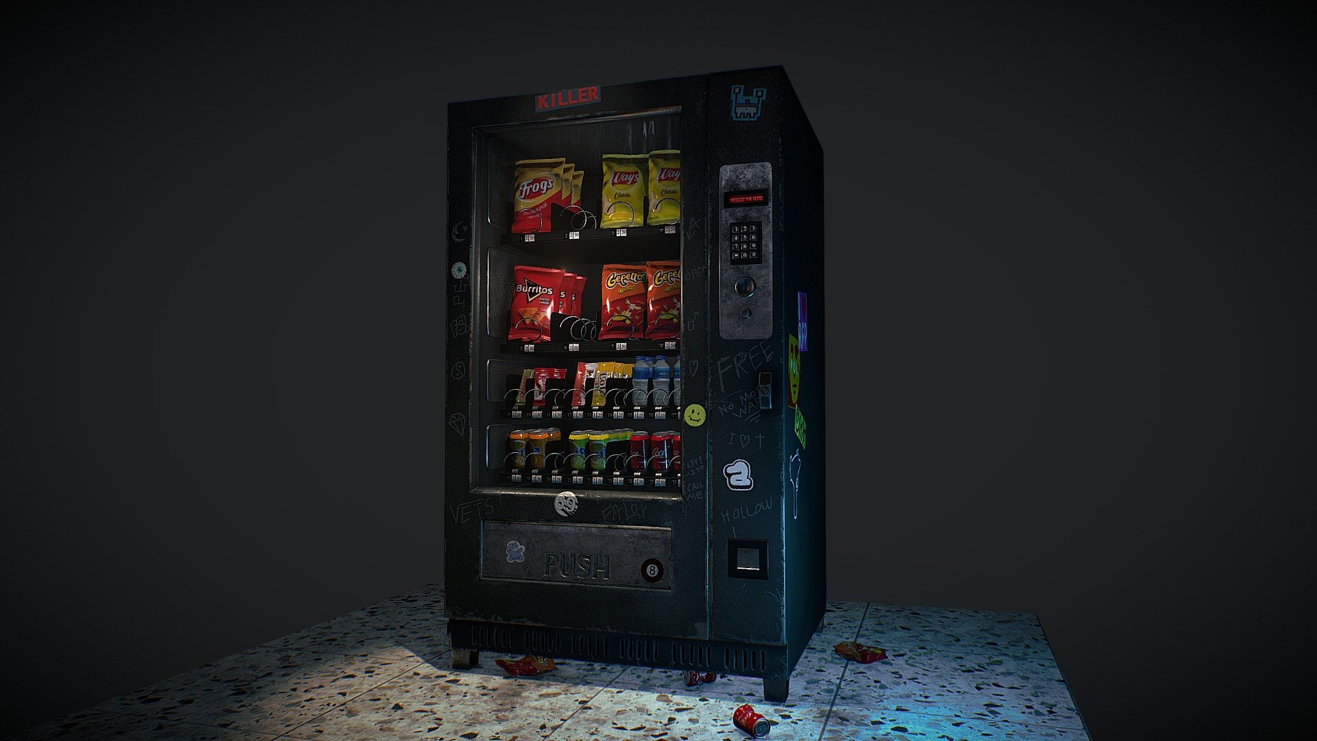 Vending machine 3d model