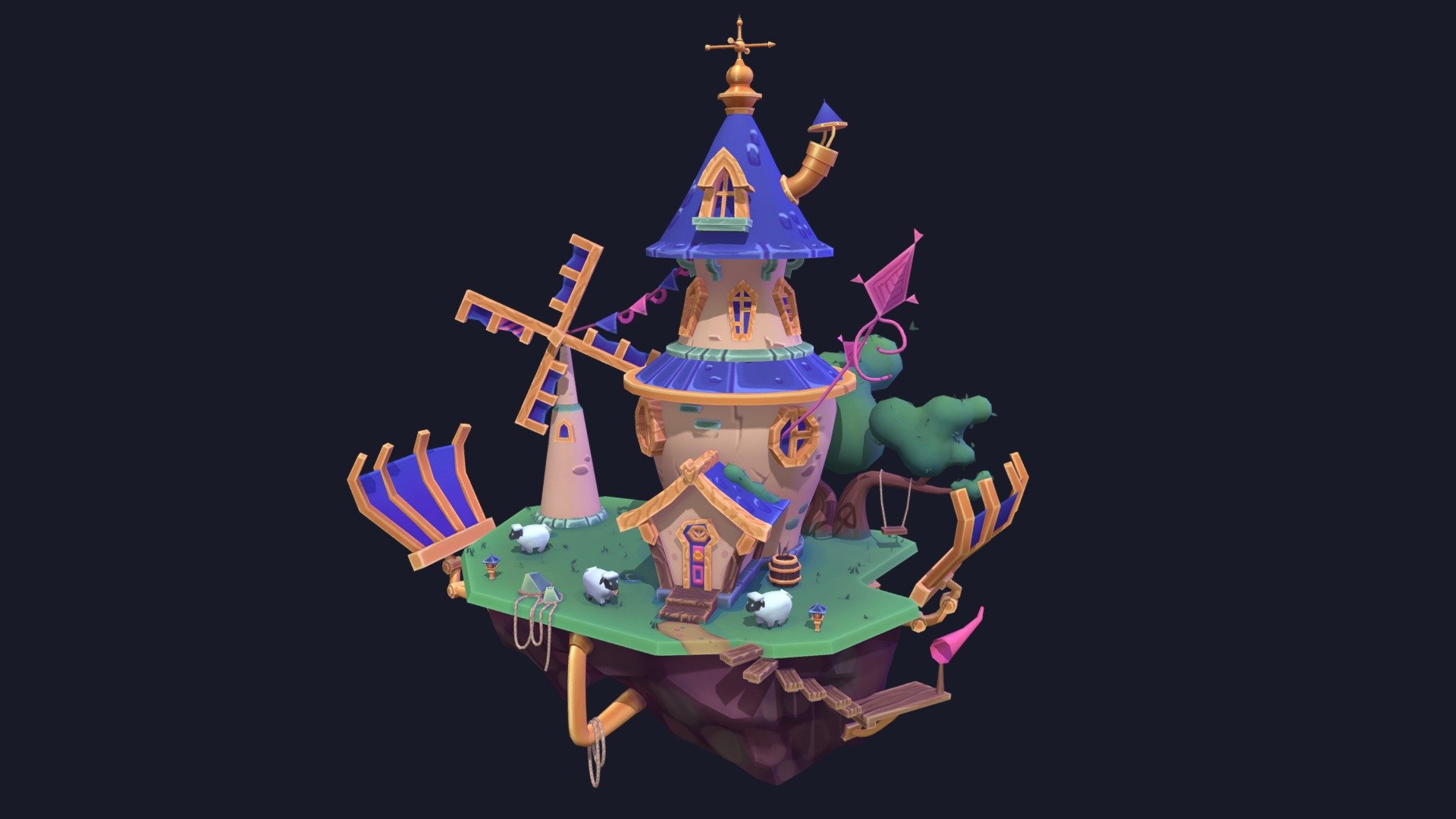 Sheeps House 3d model