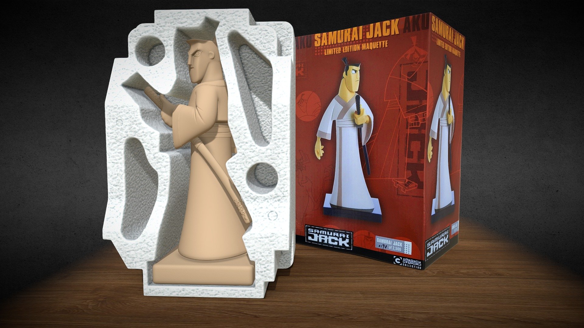 Boxed samurai Jack 3d model