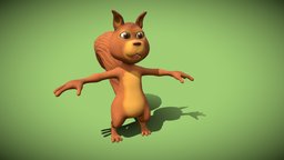 cartoon squirrel