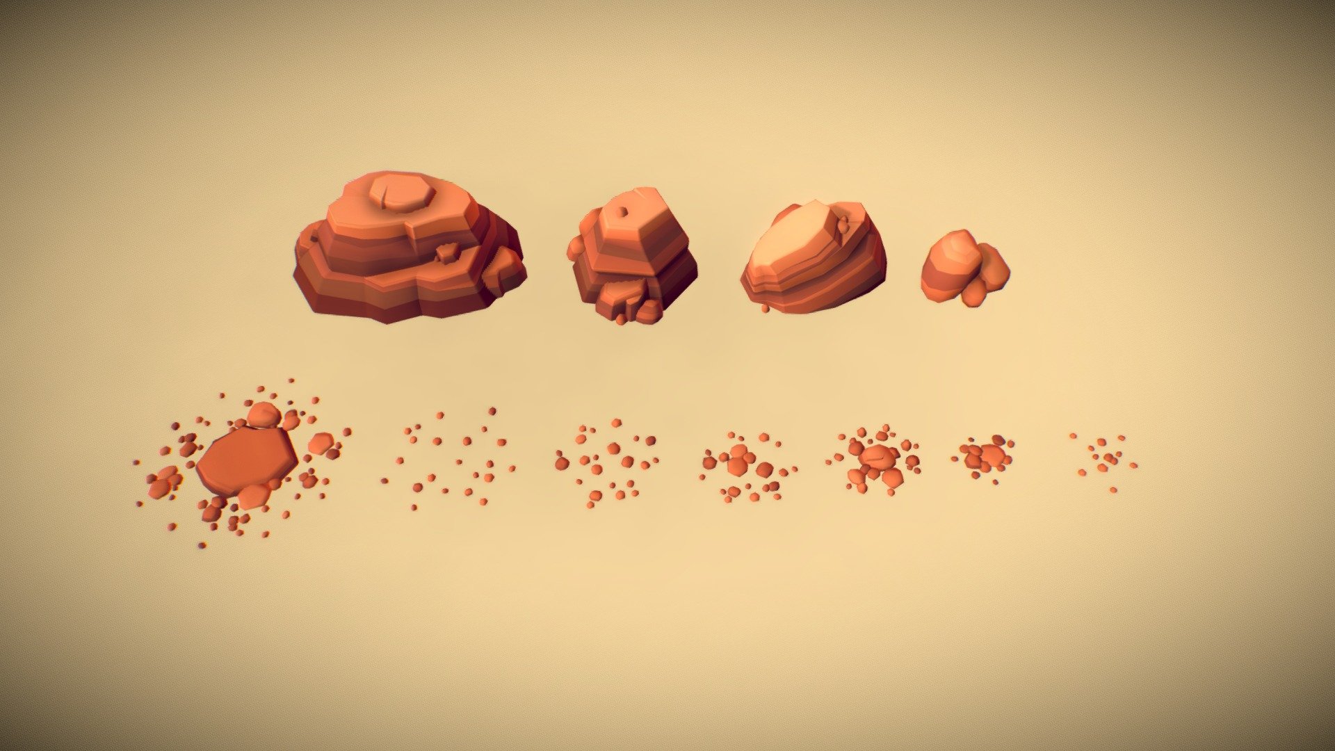 Canyon Rocks 3d model