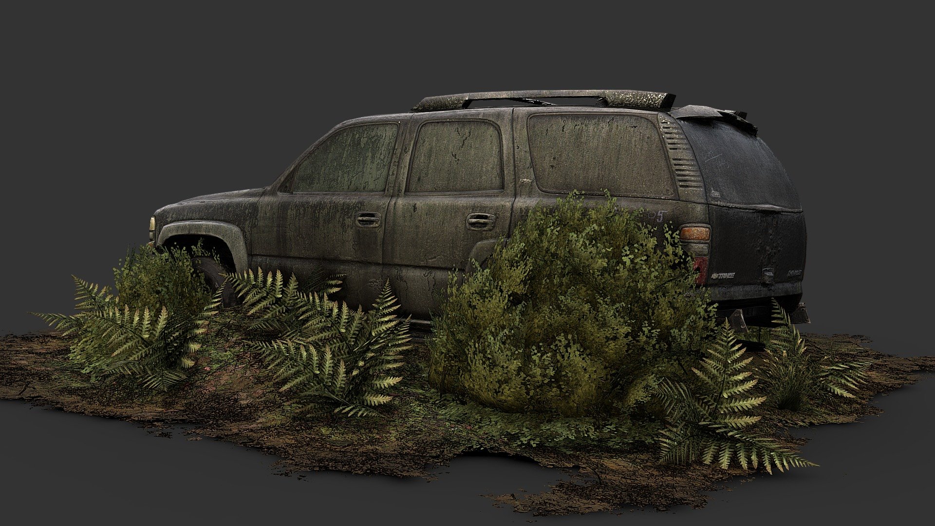 Overgrown SUV 3d model