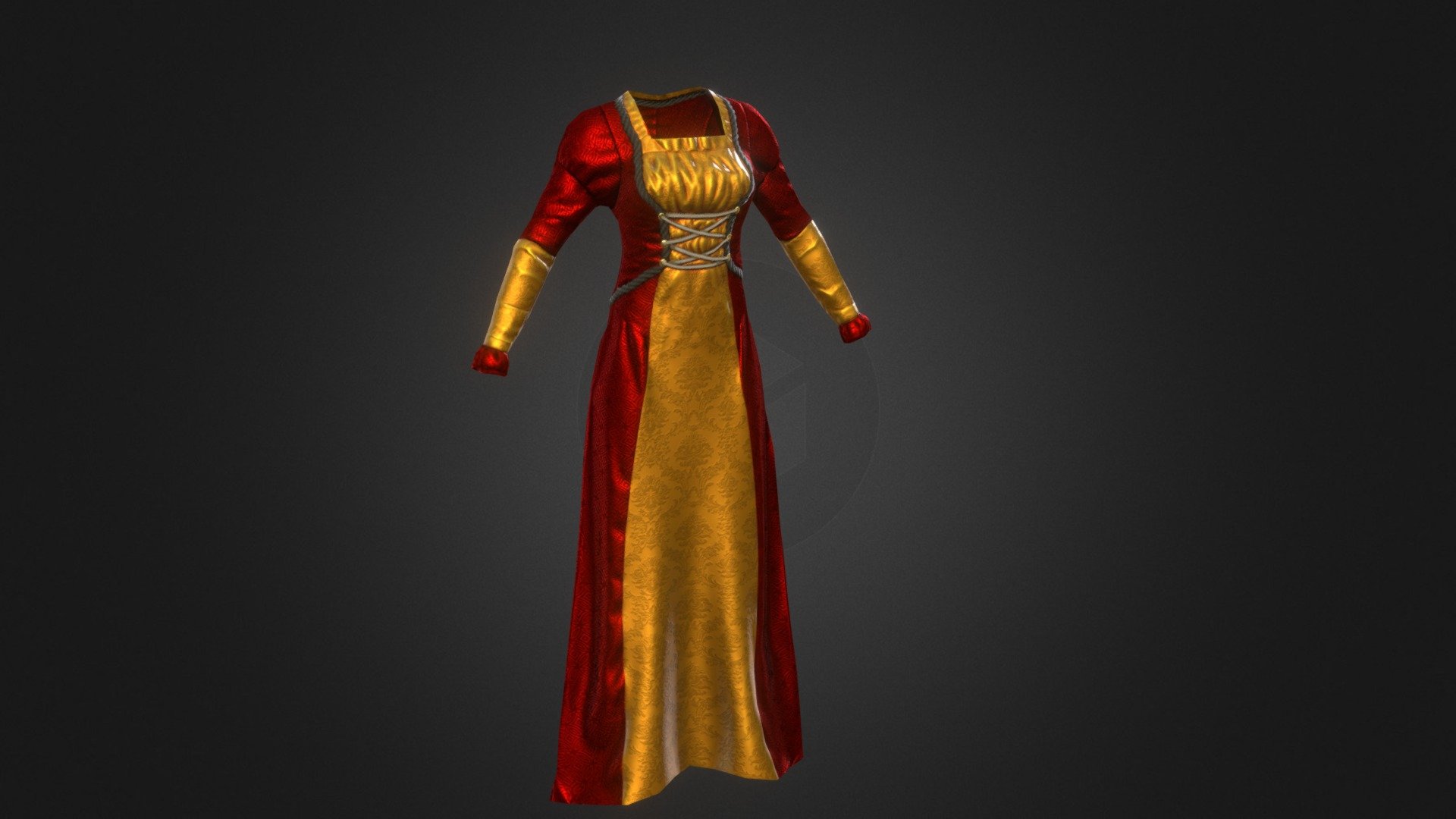 Red Dress 3d model