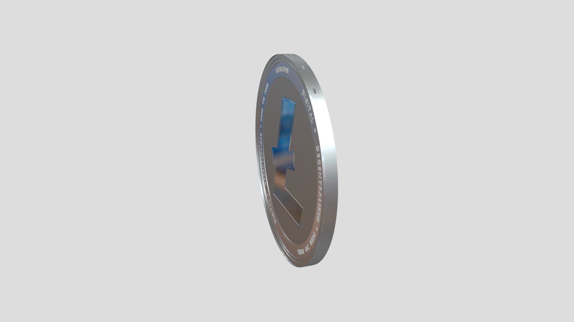 Crypto currency 3d model