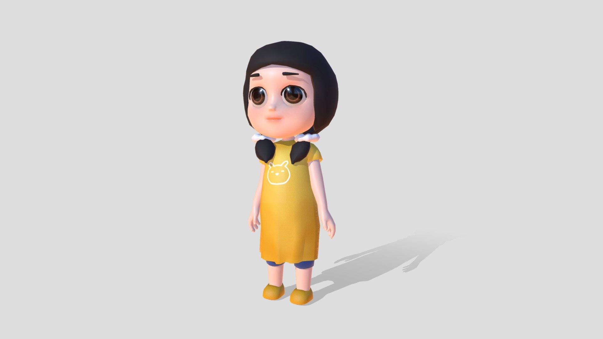 Female Child 4 3d model