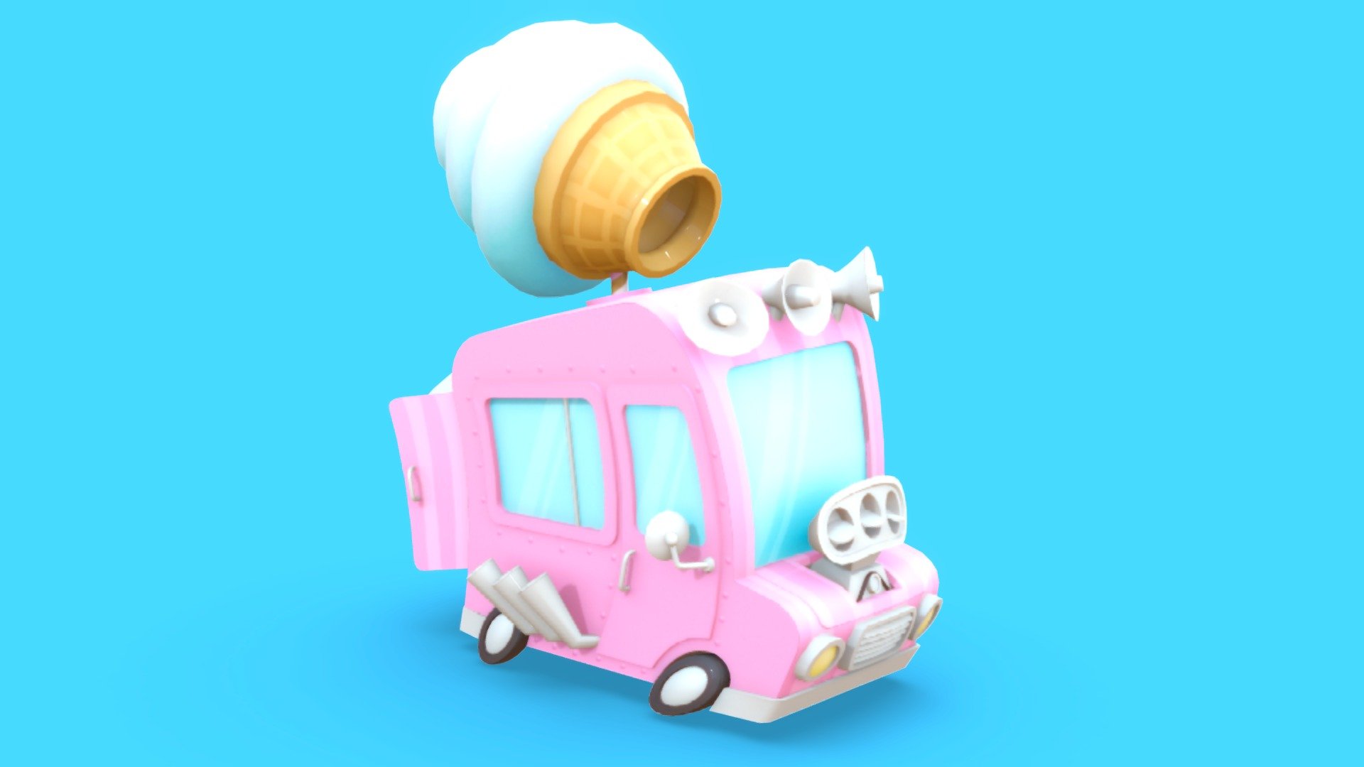 Super Ice Cream Truck 3d model