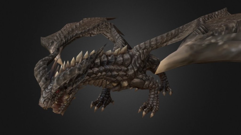 Dragon01@fire 3d model