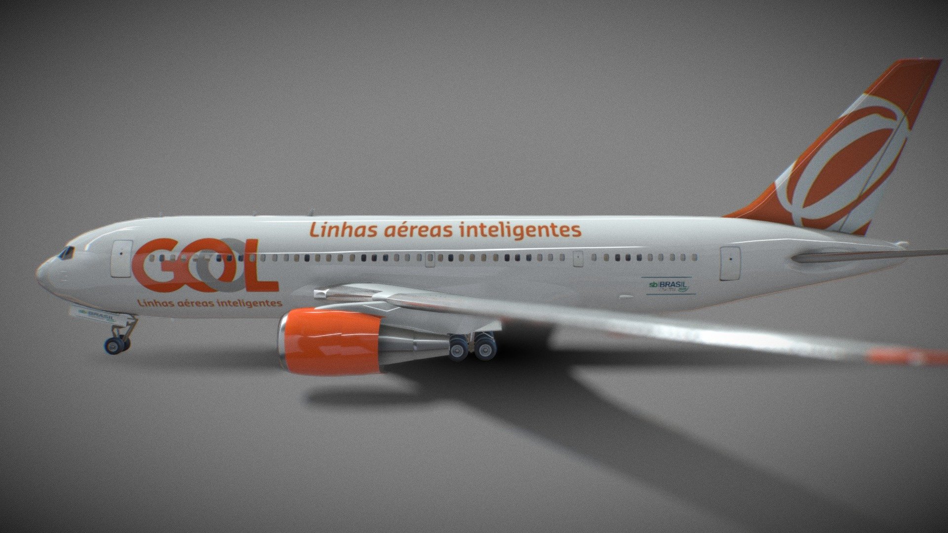 Avião Da Gol 3d model