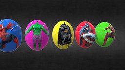 Super Heroes Eggs Model ( fs22_bmng)