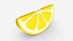 Stylized lemon slice