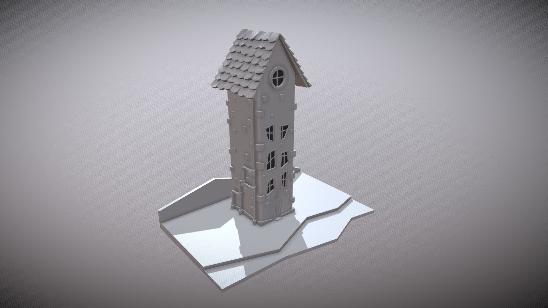 Cartoon House 3d model