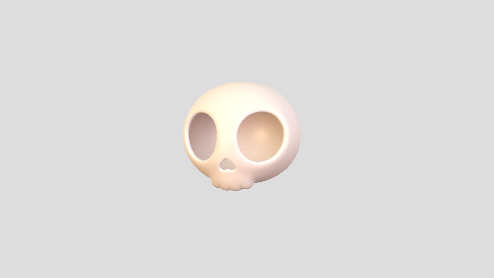 Cartoon Skull 3d model