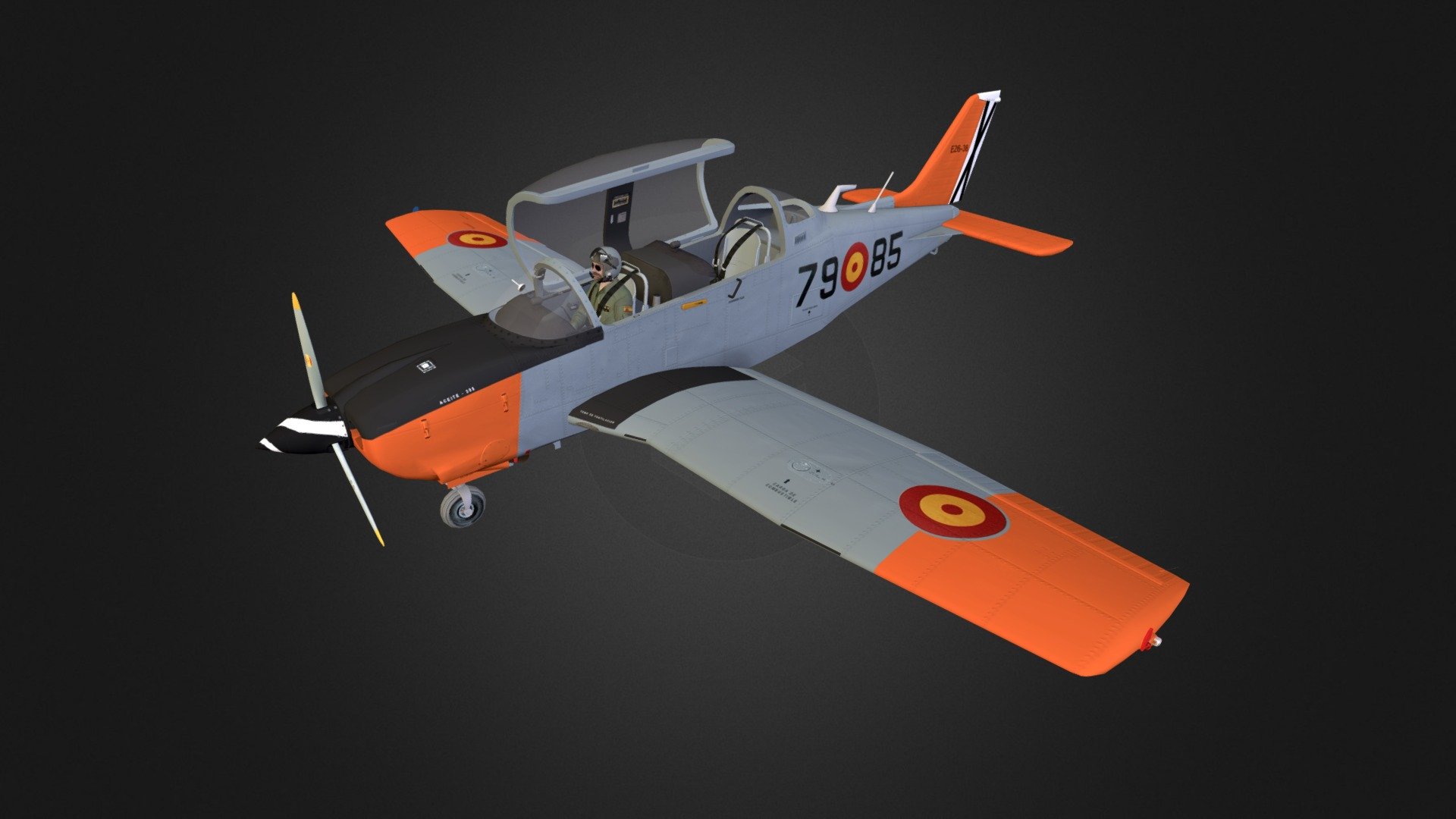 T-35 Aircraft 3d model