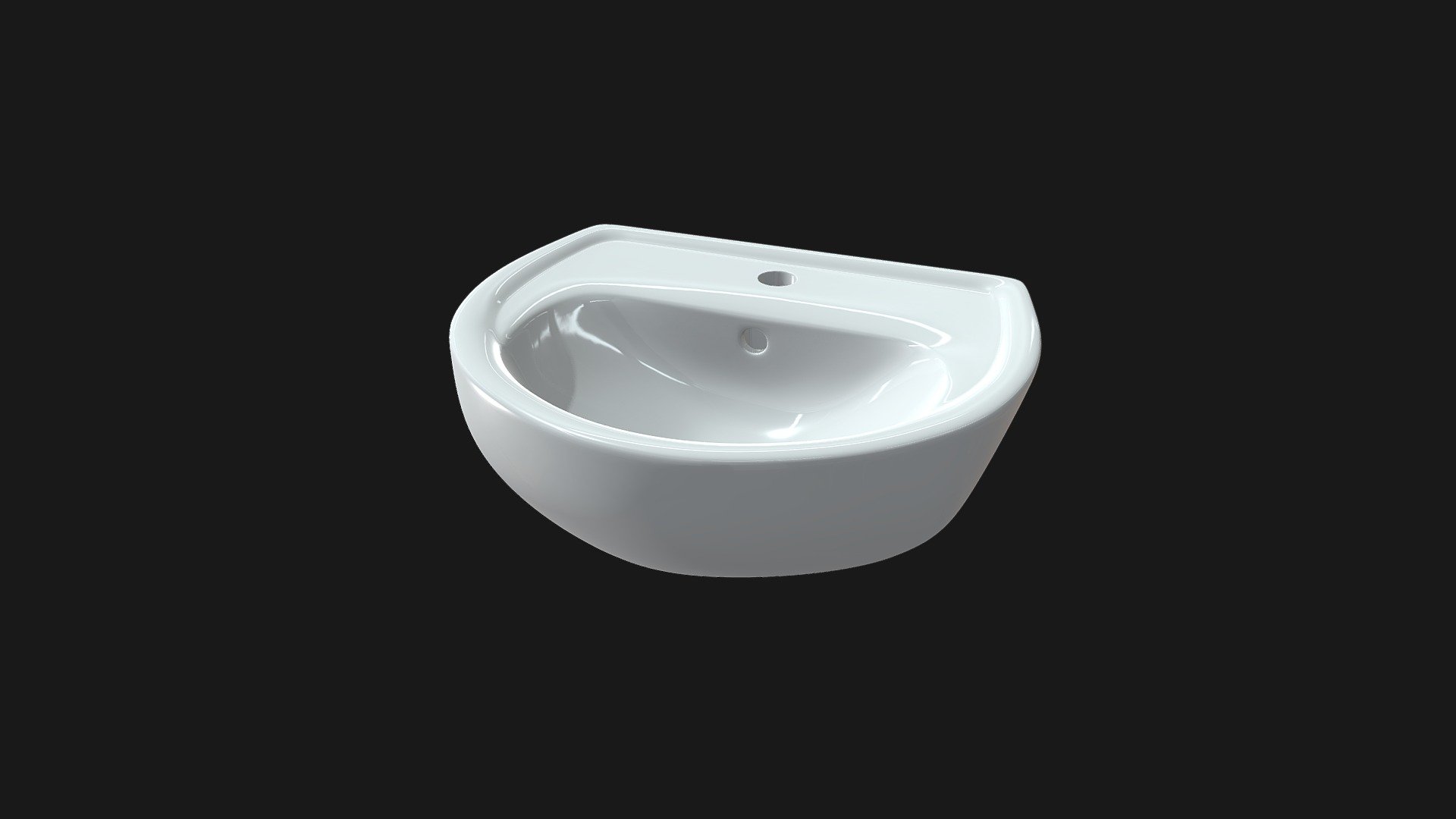 Furniture washbasin Aqua Dneproceramika 3d model