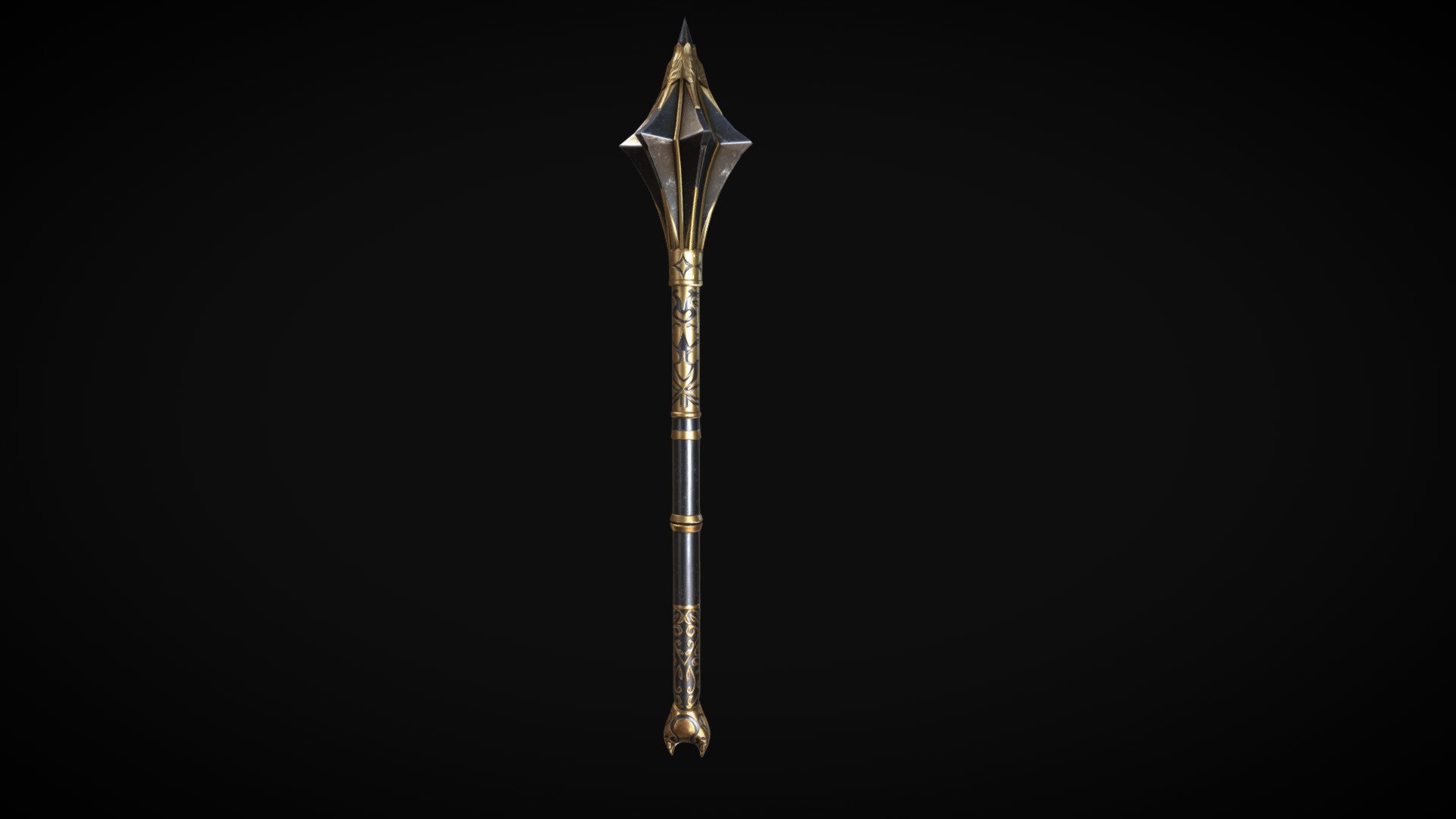 Ebony Mace 3d model