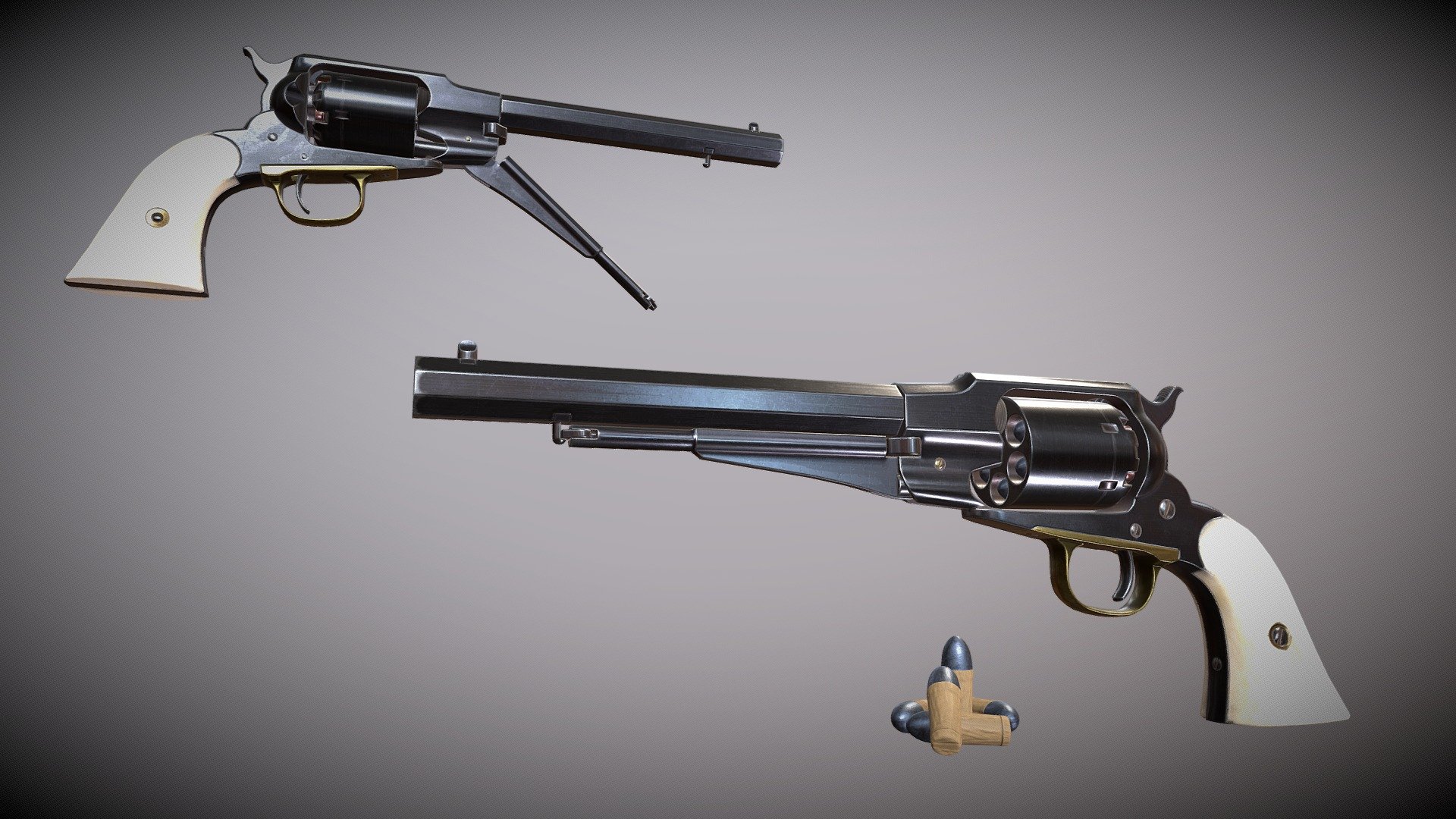 Remington 1858 3d model