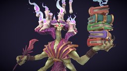 Demon Librarian || Stylized Game Ready Character