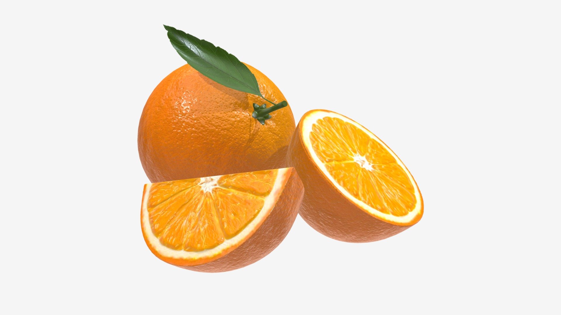 Orange composition 3d model