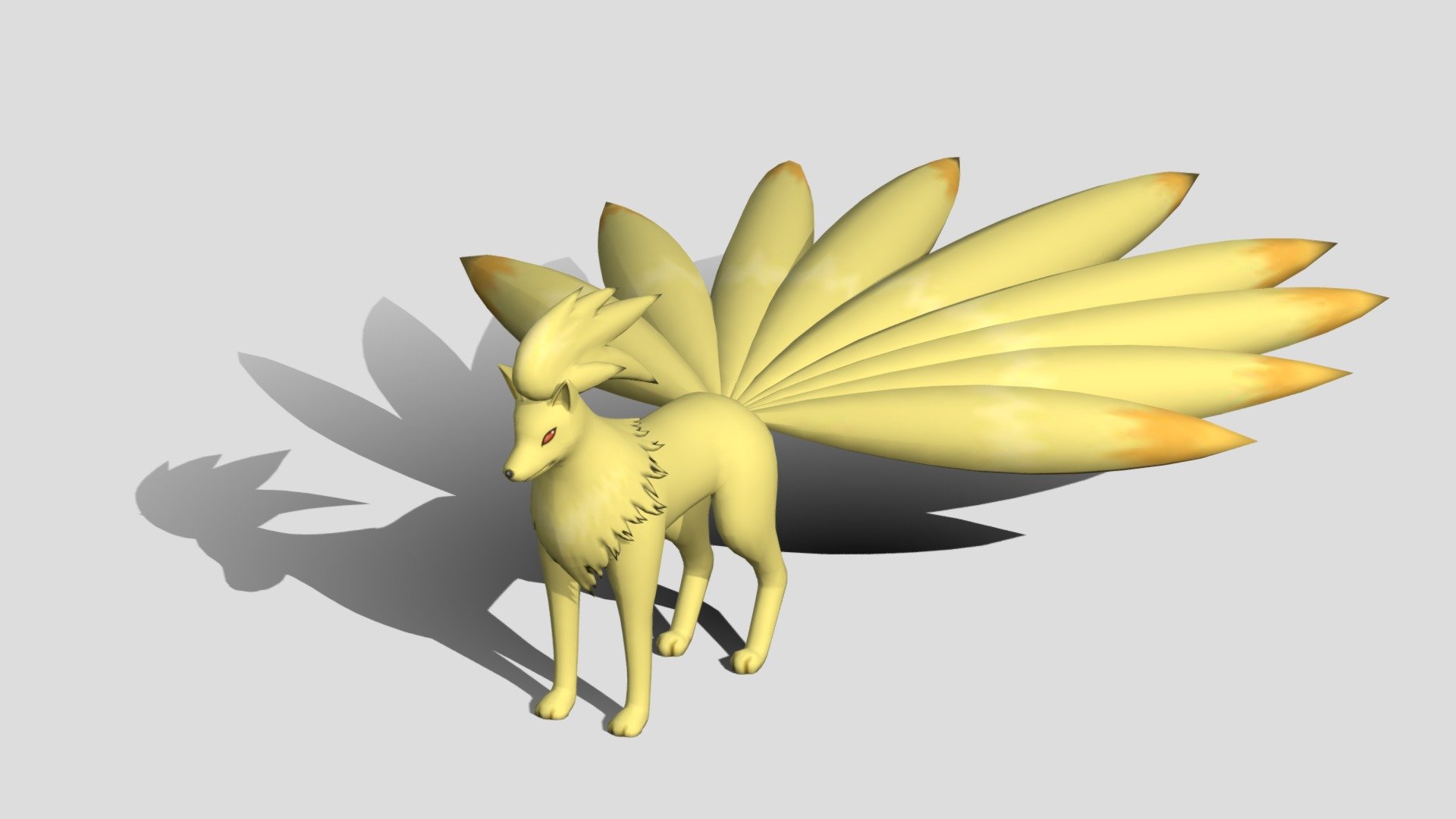 Ninetales 3d model