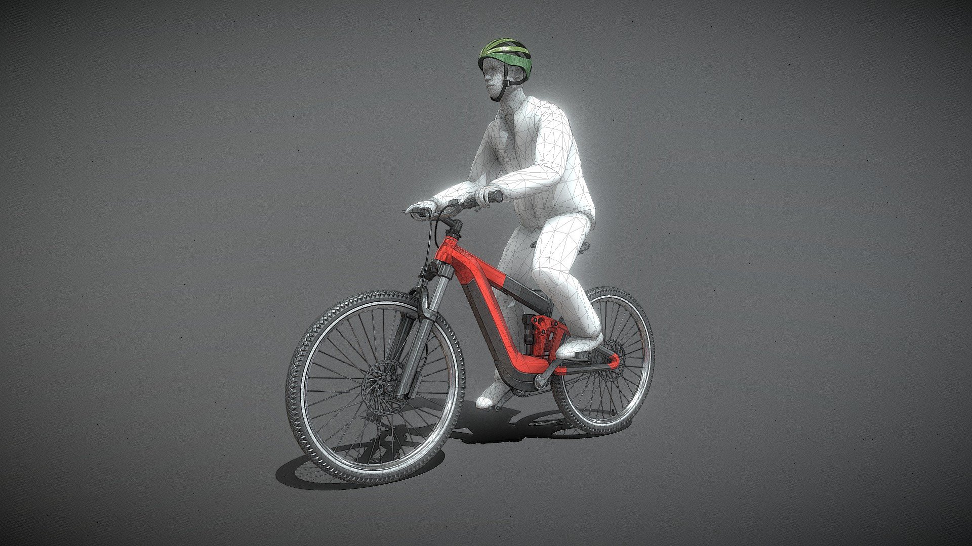 Cycling Animation (Normal Speed) 3d model