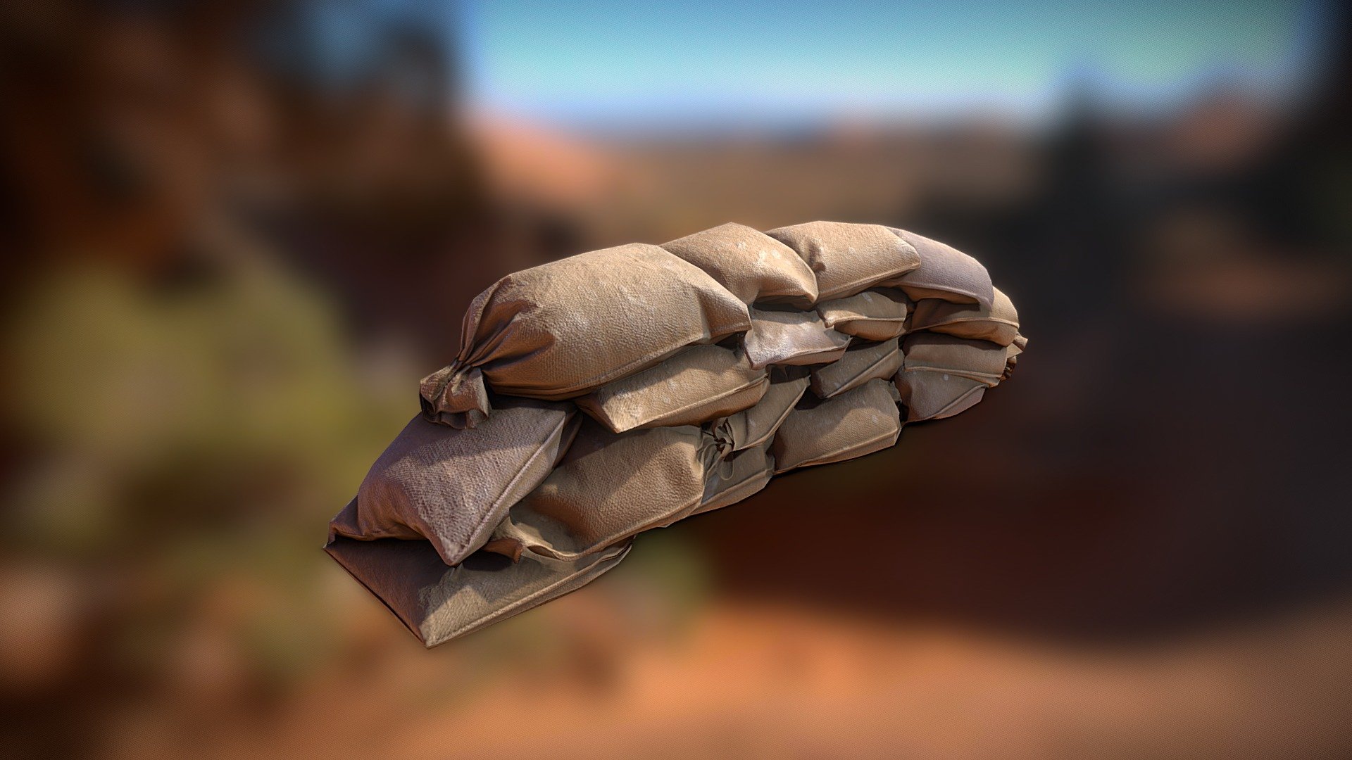 Sandbags 3d model