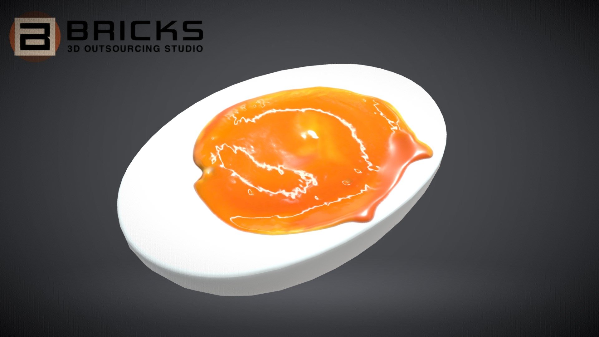 Egg Halfboiled 3d model