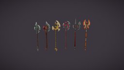 Fantasy axes set