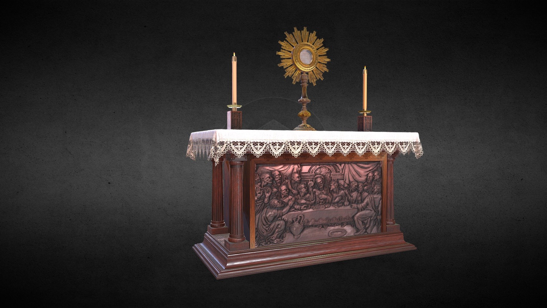 Catholic Altar table 3d model