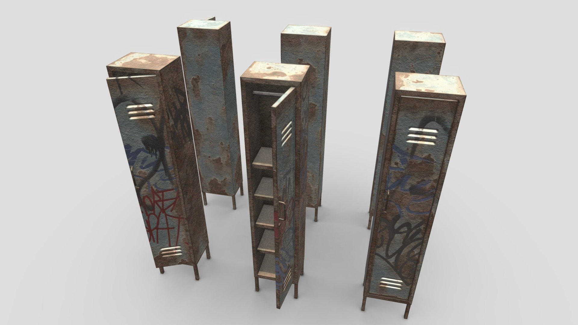 Abandoned Locker 3d model