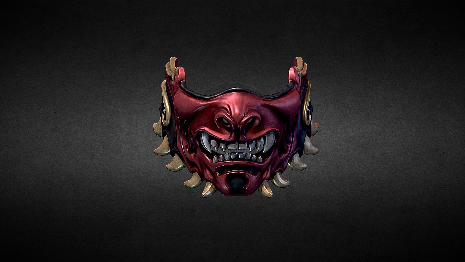 Samurai Mask 3d model