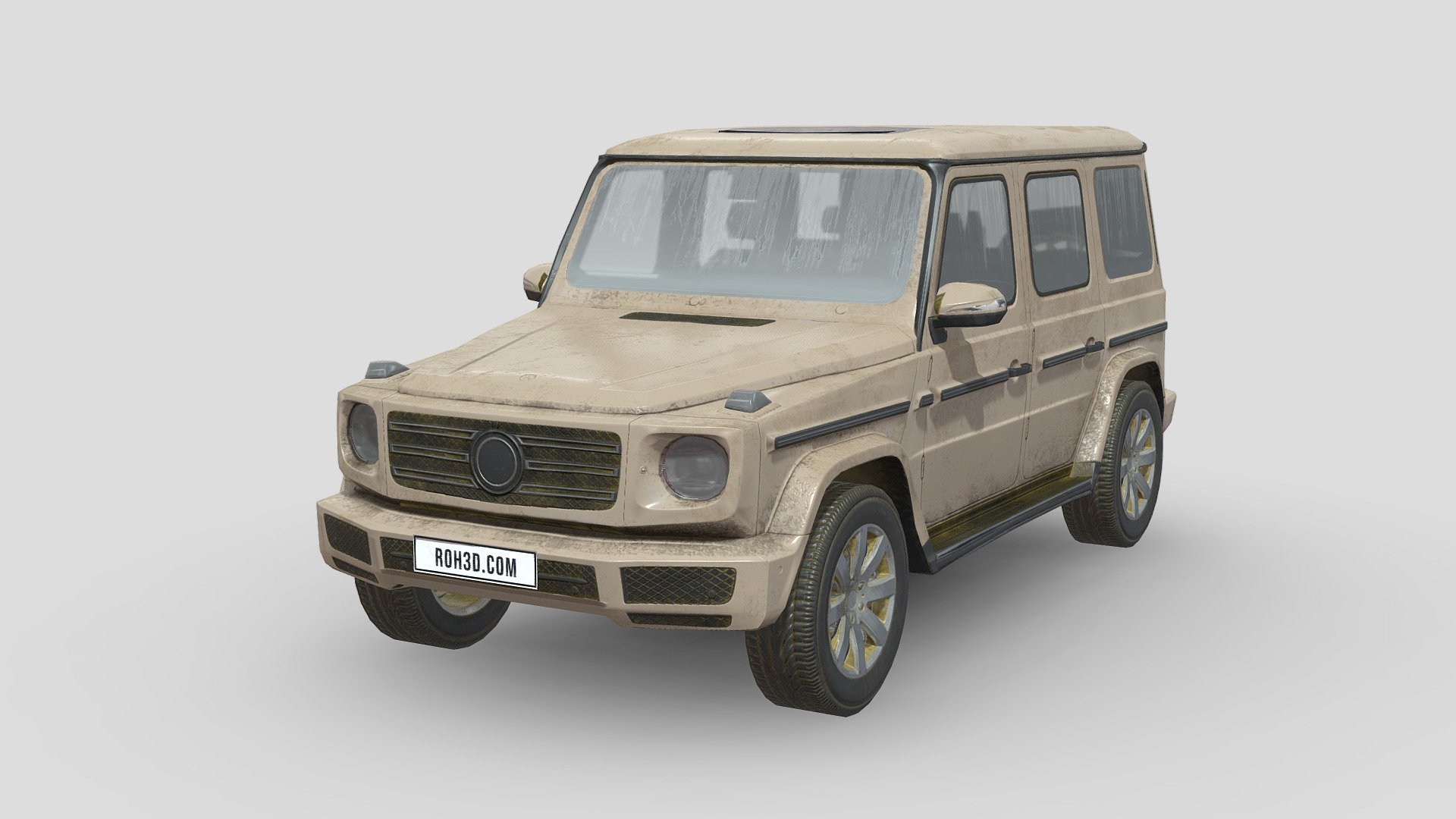 Dirty Car 3d model